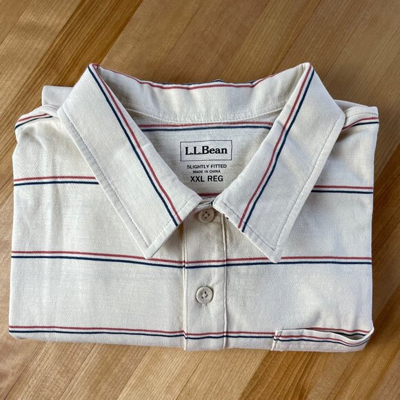 L.L. Bean Organic Cotton Polo Shirt - Picture 1 of 7